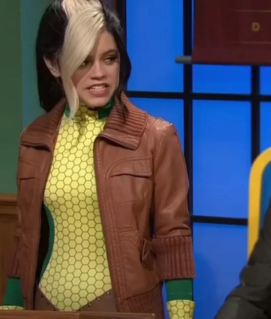 SNL 2023 Jenna Ortega Leather Jacket