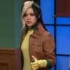 SNL 2023 Jenna Ortega Real Leather Jacket