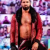 Seth Rollins Red Top Leather Jacket