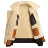 Sheepskin Shearling Bomber Top Leather Jacket