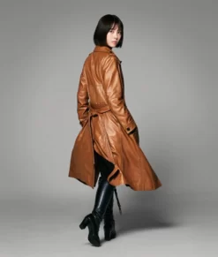 Shin Kamen Rider Ruriko Midorikawa Brown Real Leather Coat