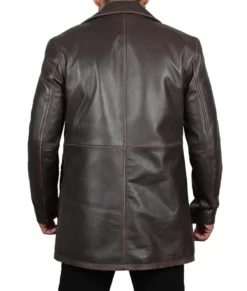 Simulant Sam Worthington Kessler Faux Leather Coat