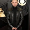 Skrillex Black Leather Jacket