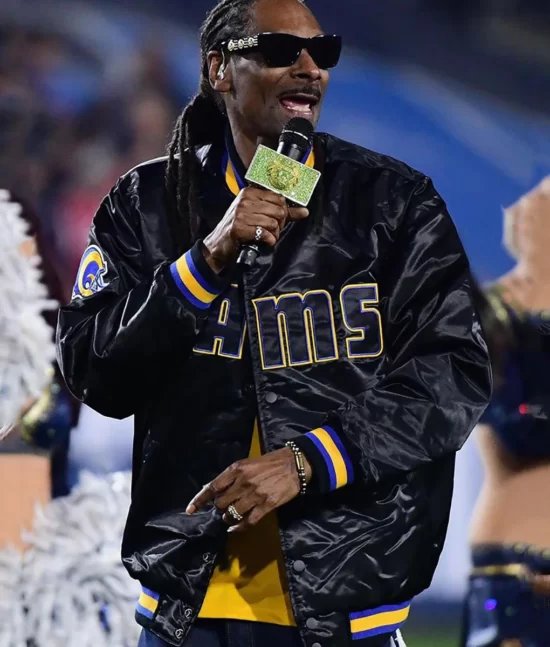 Snoop Dogg Black Varsity Jacket