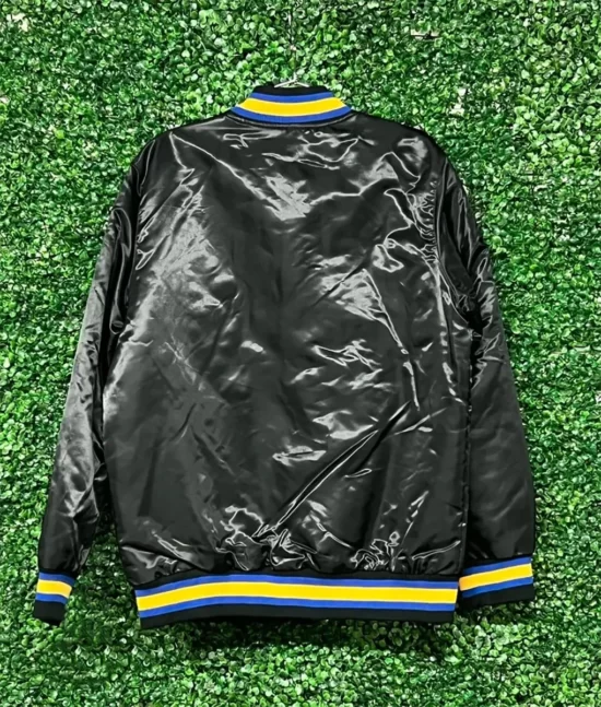 Snoop Dogg Black Varsity Top Leather Jacket