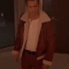 Spirited Ryan Reynolds Santa Red Luxury Leather jackets