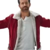 Spirited Ryan Reynolds Santa Red Luxury Pure Leather jackets
