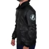 Star Trek Beyond Simon Pegg Black Real Leather Jacket