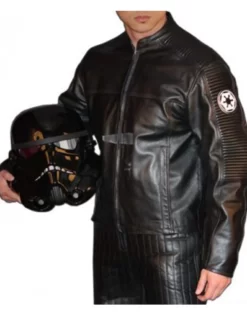 Star Wars Stormtrooper Armor Black Top Leather Jacket