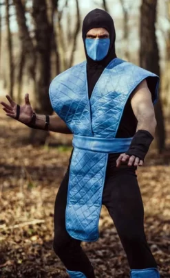 Sub Zero Mortal Kombat Blue Vest