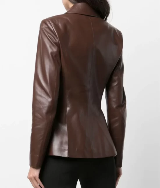 Succession Sarah Shiv Roy Real Leather Blazer