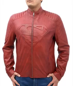 Superman Smallville Red Leather Jacket