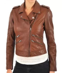 Superman and Lois Elizabeth Tulloch Top Leather Jacket