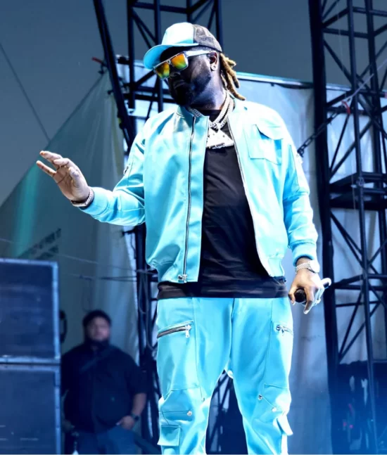 T-Pain Top Leather Bomber Jacket