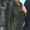 Taylor Swift Black Biker Top Leather Jacket
