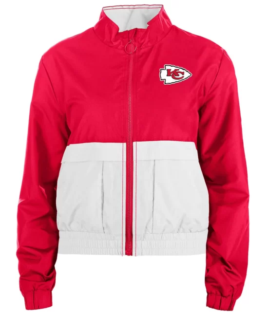 Taylor Swift Chiefs Red White Top Leather Jacket