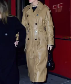 Taylor Swift Zero Bond Brown Best Leather Coat