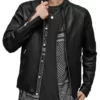 The Cleaning Lady Arman Morales Maroon Prenium Suede Leather Jacket