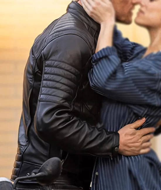 The Couple Next Door Sam Heughan Real Leather Jacket