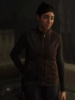 The Last Of Us Part II Video Game 2020 Dina Maroon Leather Vest