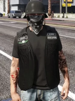 The Lost MC GTA 5 Black Leather Vest