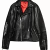 The Rolling Stones JFK Black Biker Real Leather Jacket