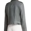 The Rookie S03 Nyla Harper Grey Motorcycle Leather Jacket