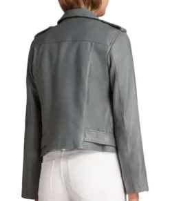The Rookie S03 Nyla Harper Grey Motorcycle Leather Jacket