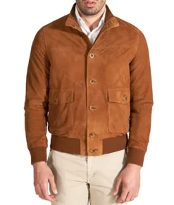 The Unbearable Weight of Massive Talent Nick Cage Brown Jacket