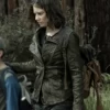 The Walking Dead Lauren Maggie Rhee Genuine Leather Jacket