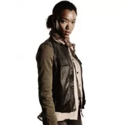 The Walking Dead Sasha Williams Leather Vest