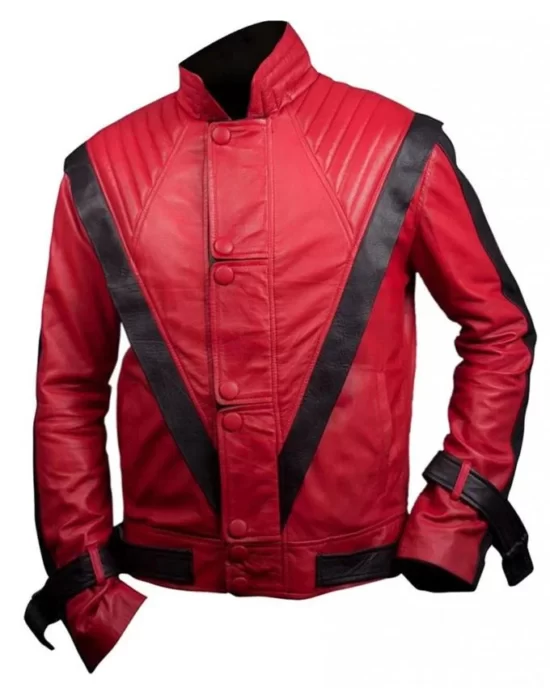 Thriller Michael Jackson Red Best Leather Jacket
