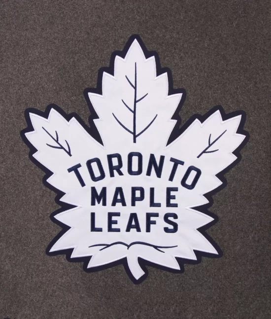 Toronto Maple Leafs Grey Bomber Top Jacket