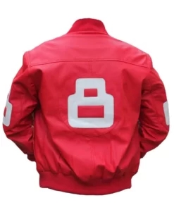Unisex 8 Ball Pink Bomber Leather Best Jacket