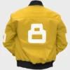 Unisex 8 Ball Yellow Bomber Jacket