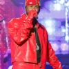 Usher The Roots Picnic Red Pure Leather Jacket