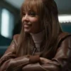 Vanessa Morgan Wild Cards Brown Bomber Real Leather Jacket