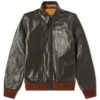 Vintage Style Military Brown A-2 Flight Leather Jacket