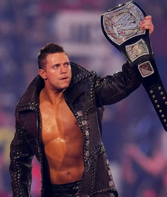 WWE The Miz Studded Real Leather Coat