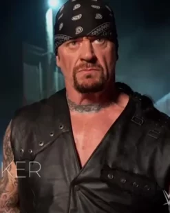 WWE Wrestlemania 36 Undertaker Black Leather Vest