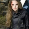Wanted Fox Angelina Jolie Black Leather Jacket
