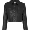 Wednesday 2022 Wednesday Addams Cropped Real Jacket (1)