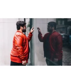 What We Do In The Shadows Harvey Guillén Red Bomber Jacket