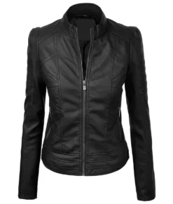 Women’s Black Bikers Leather Jacket