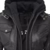 Women's Black Bomber Full Grain Leather Jackets