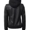 Women's Black Bomber Lexury Leather Jackets