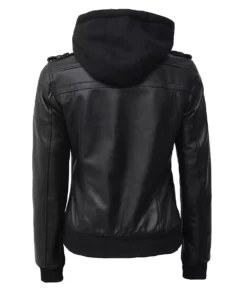 Women's Black Bomber Lexury Leather Jackets