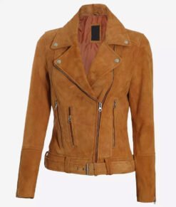 Women's Brown Premium Biker Full Genuine Leather Jacket