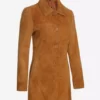 Womens Brown Suede Best Leather Coat