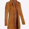 Womens Brown Suede Coat